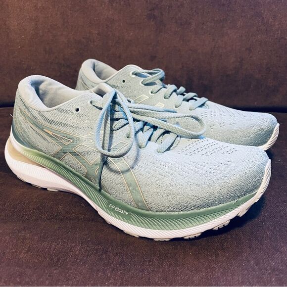 Asics GeL Kayano 28 womens running shoes size 9 US 40.5 EUR 7 UK green gold - Picture 1 of 10